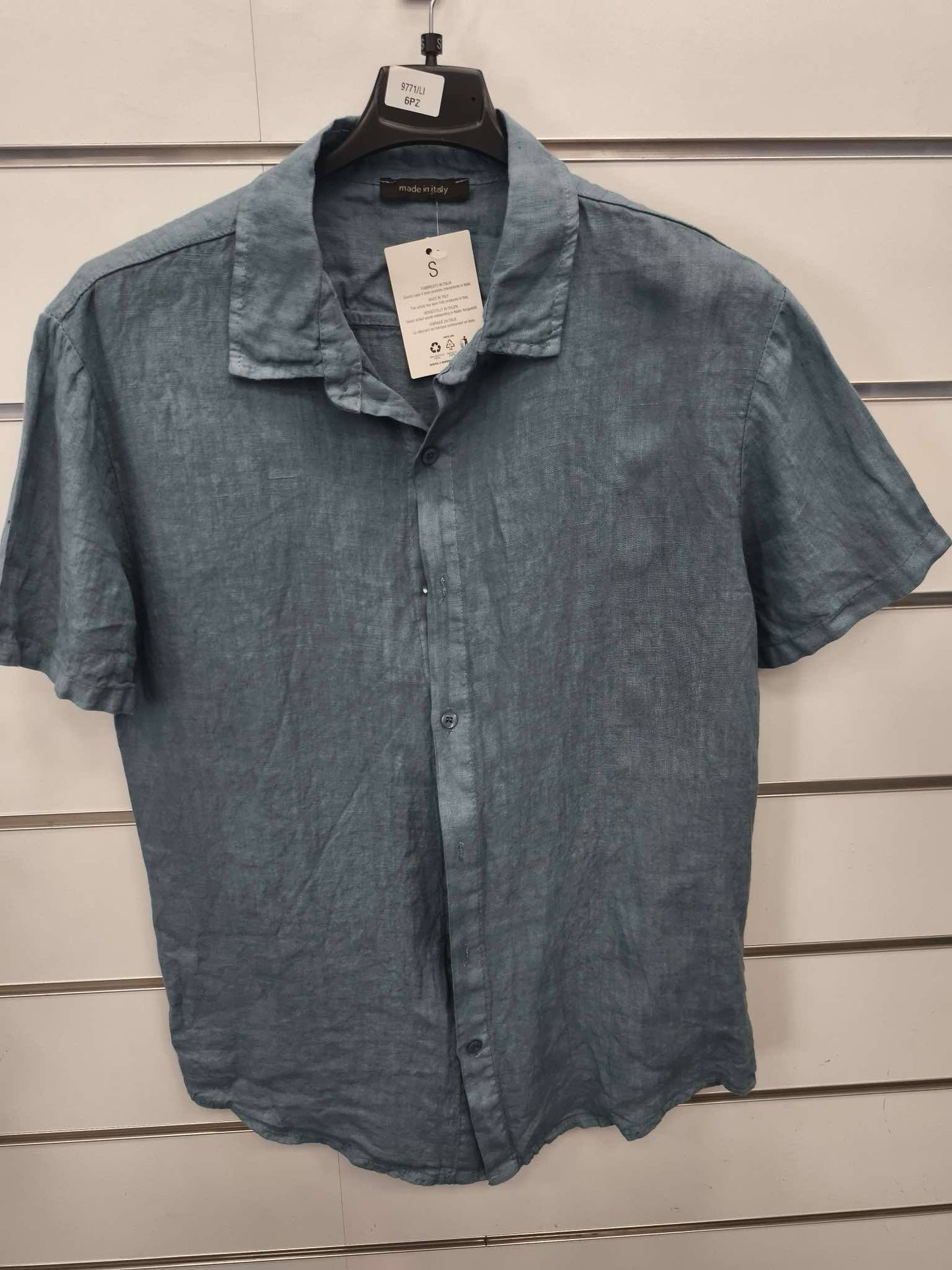 pánská lněná košile „Pure Linen“ krátký rukáv