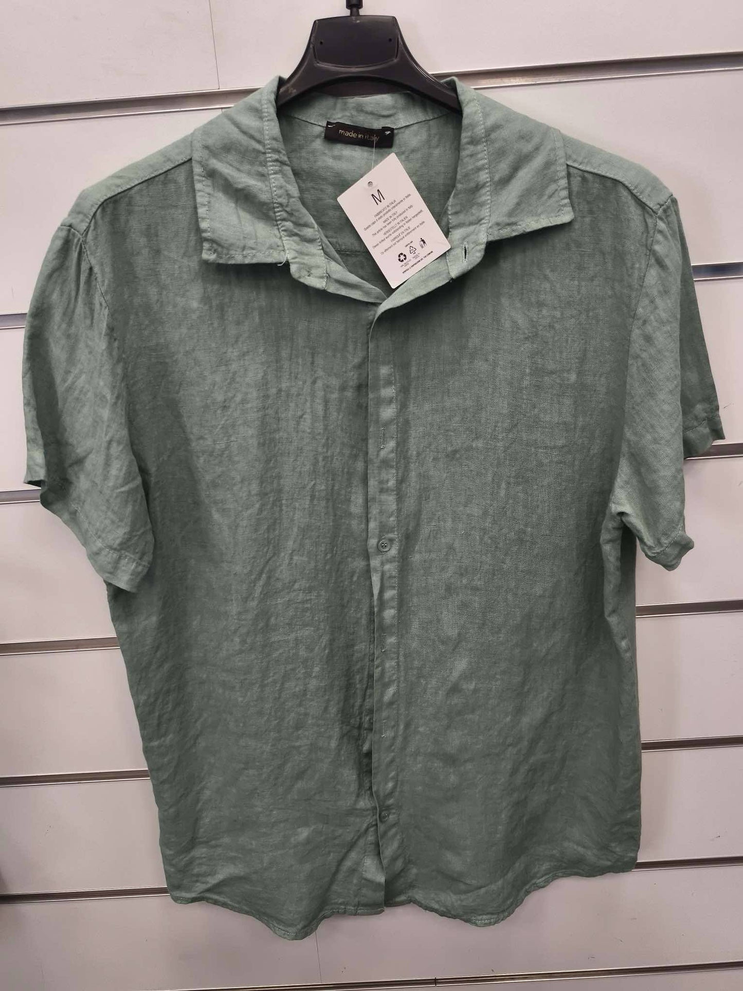 pánská lněná košile „Pure Linen“ krátký rukáv