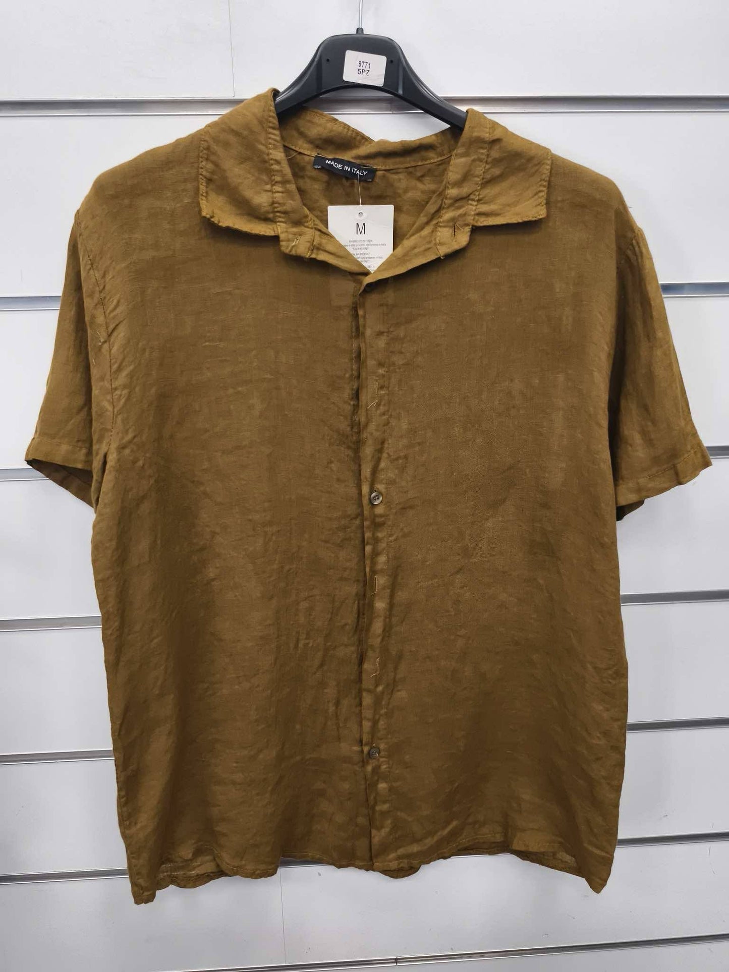 pánská lněná košile „Pure Linen“ krátký rukáv