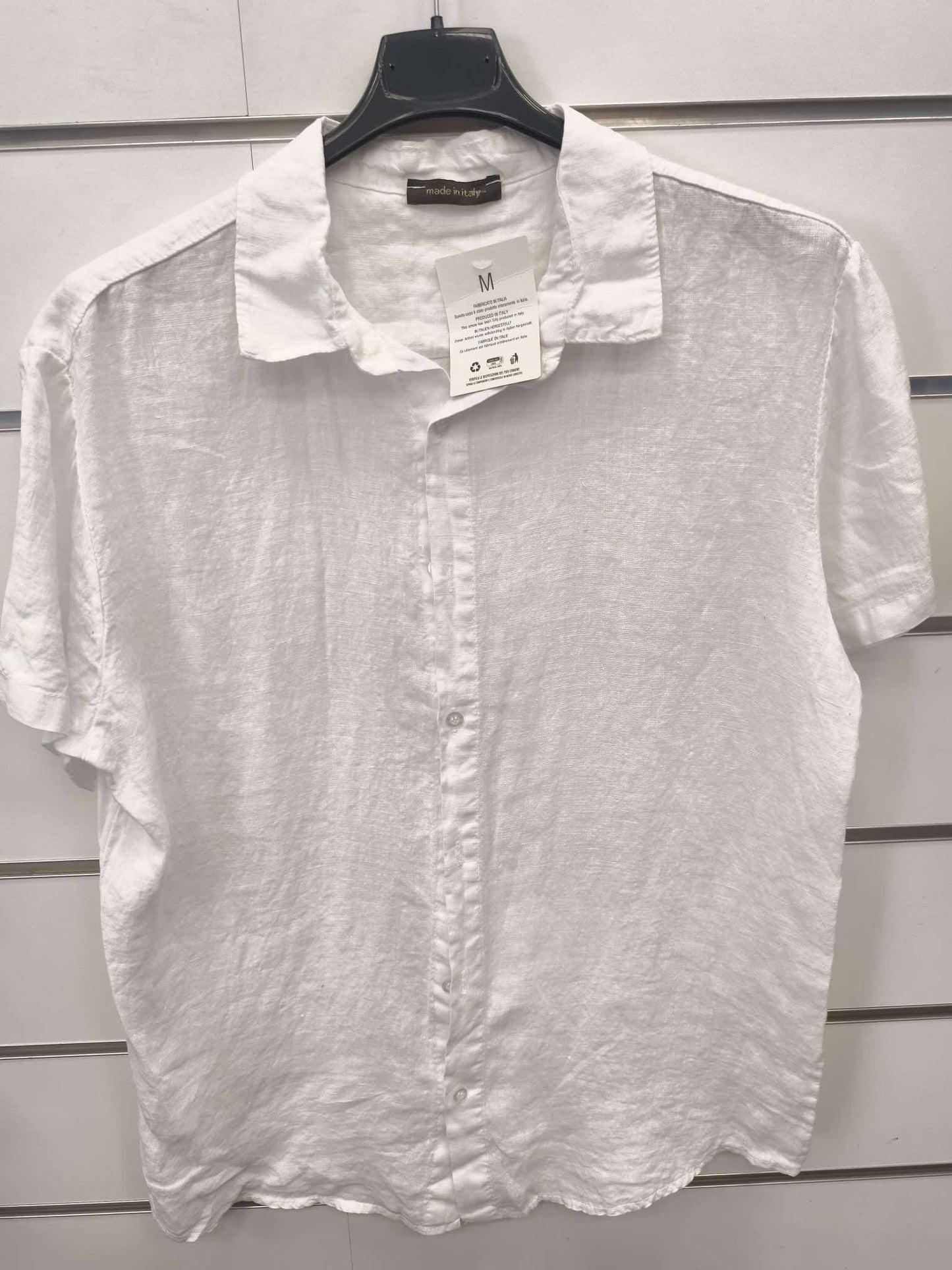 pánská lněná košile „Pure Linen“ krátký rukáv