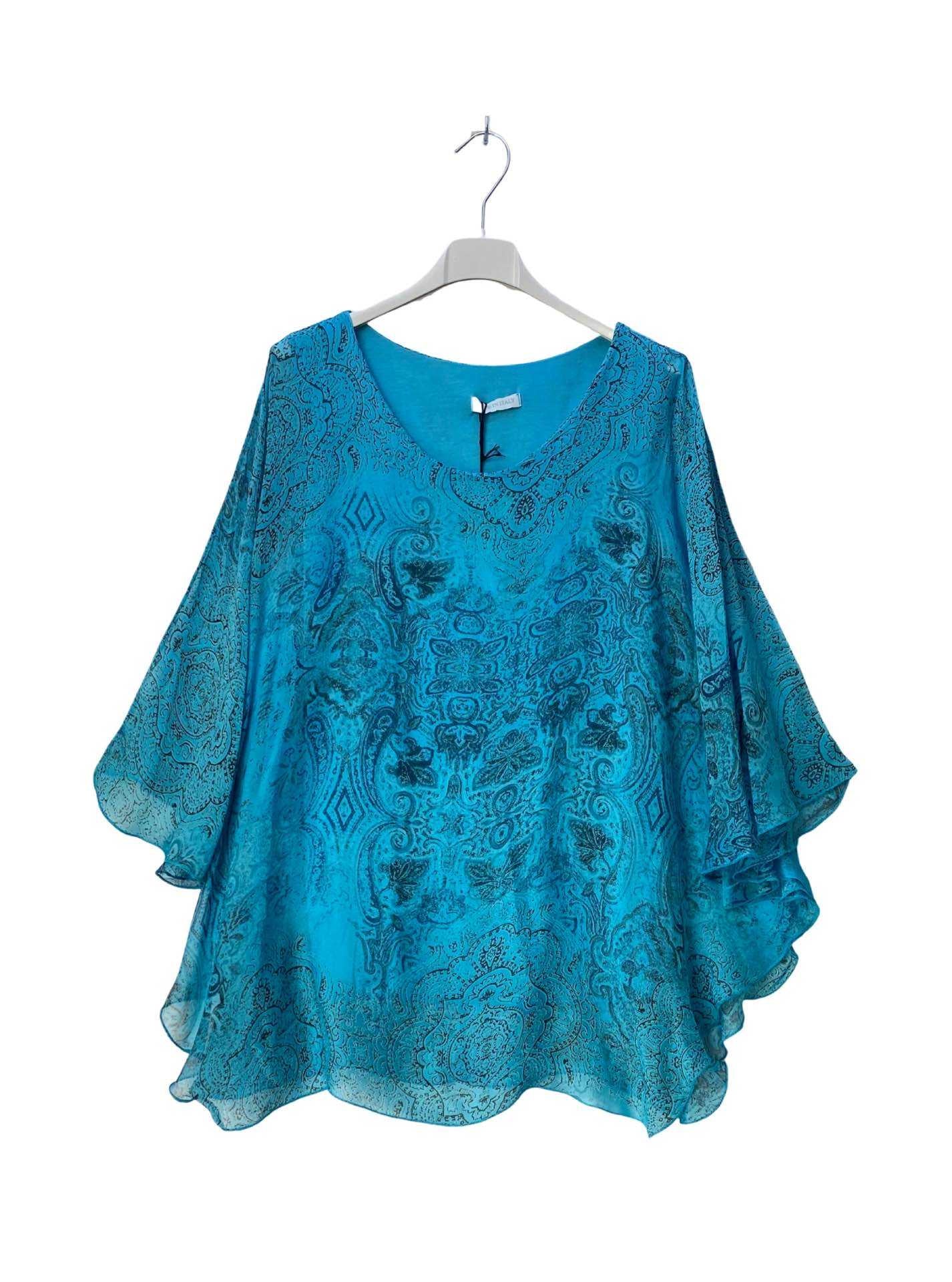 Hedvábná halenka „Boho Breeze“