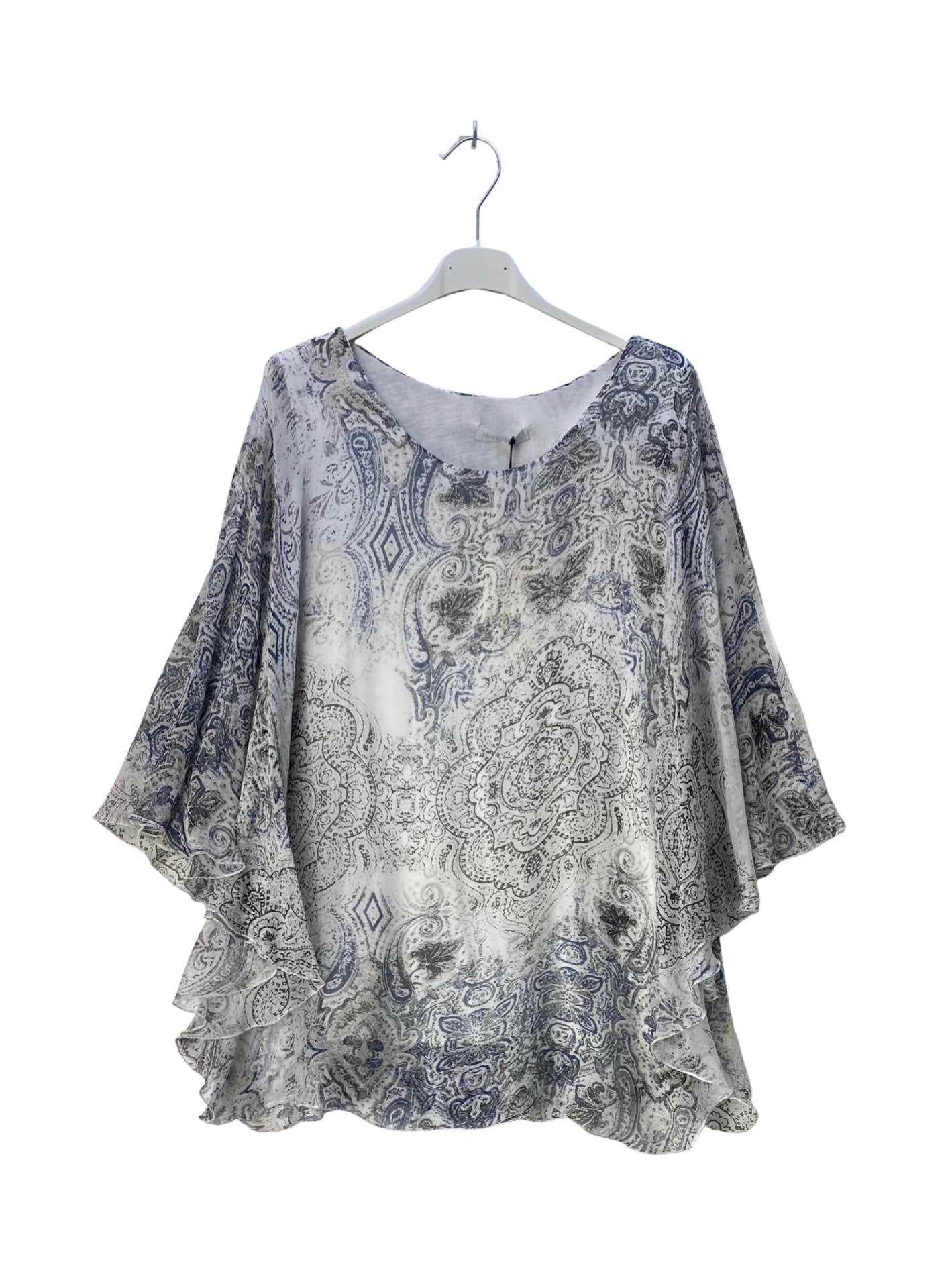 Hedvábná halenka „Boho Breeze“