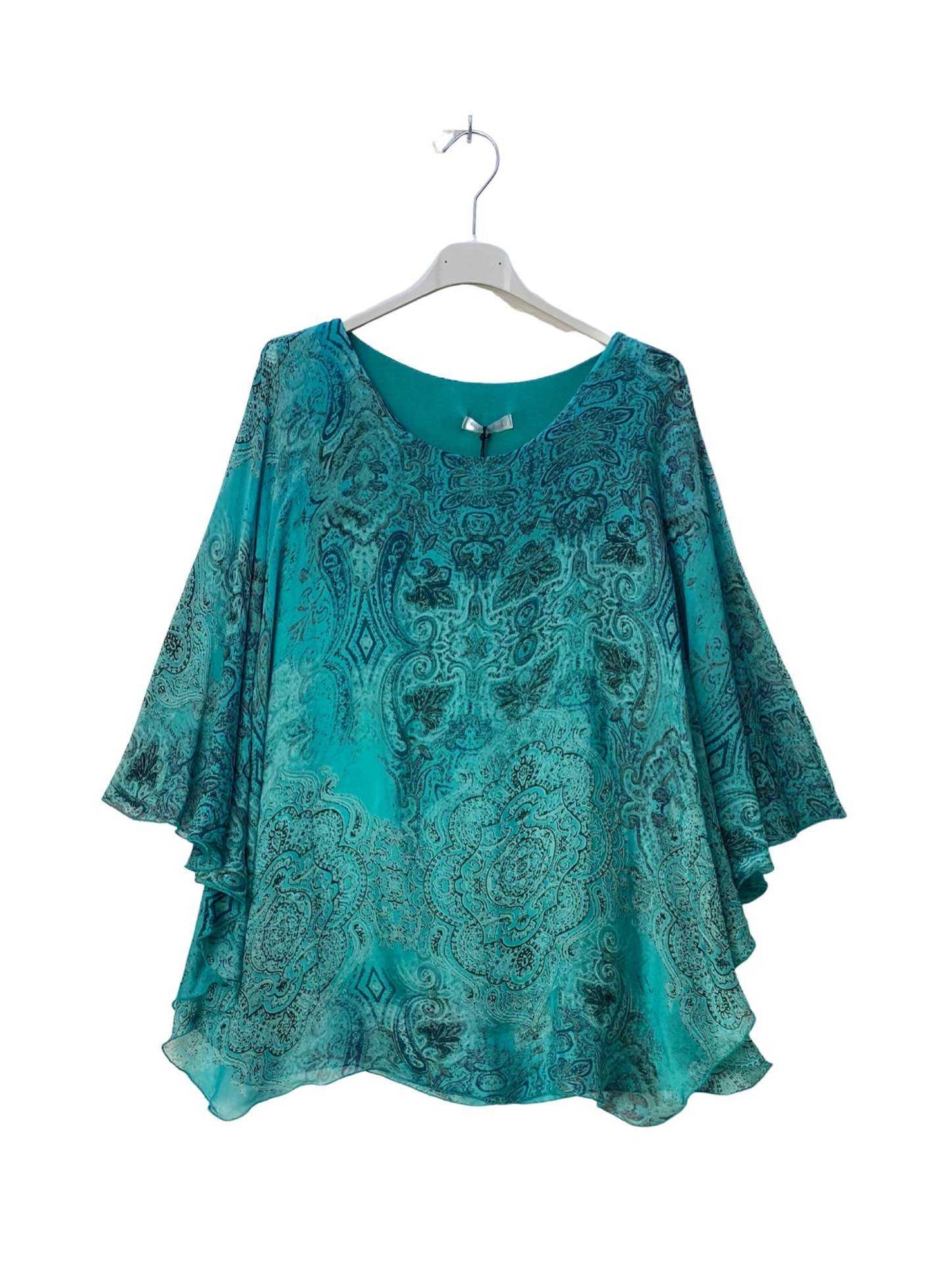 Hedvábná halenka „Boho Breeze“
