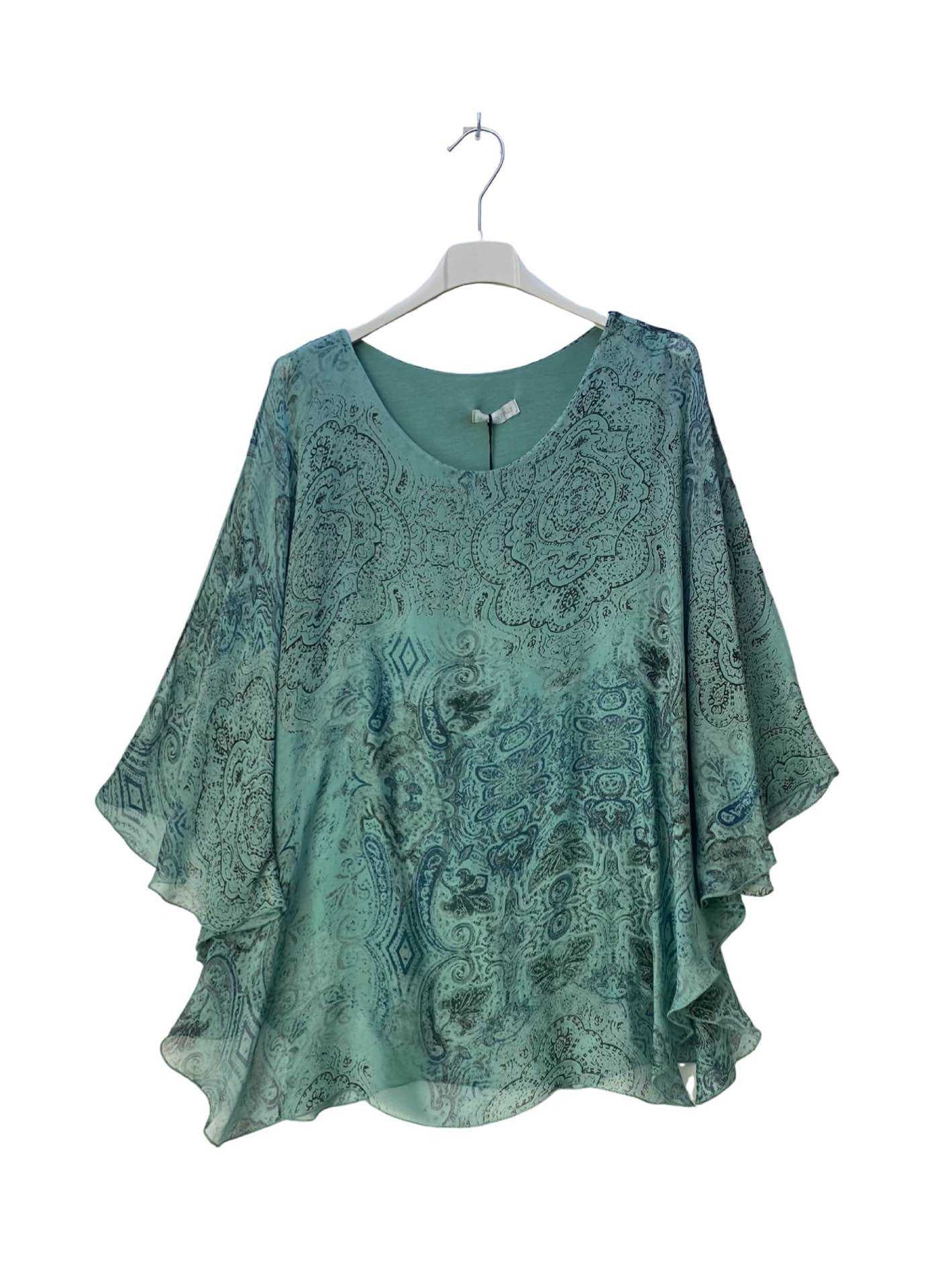 Hedvábná halenka „Boho Breeze“