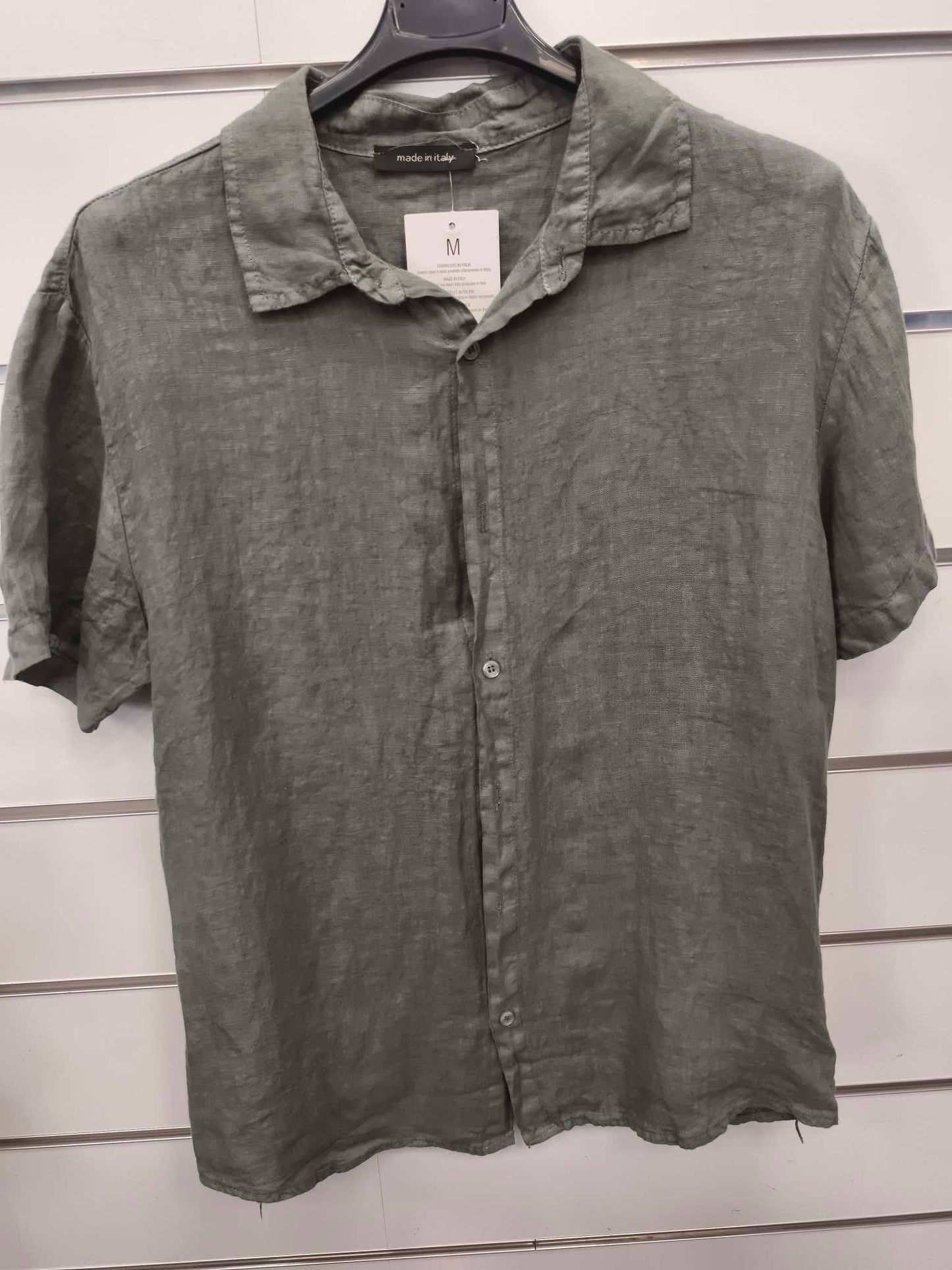 pánská lněná košile „Pure Linen“ krátký rukáv