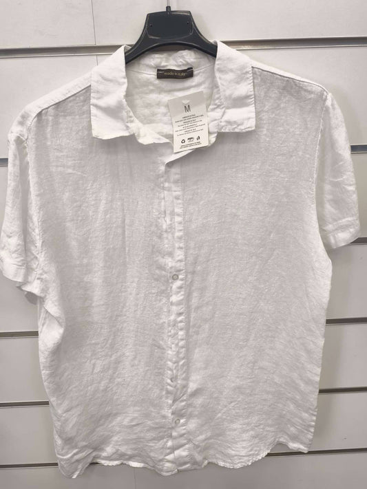 pánská lněná košile „Pure Linen“ krátký rukáv